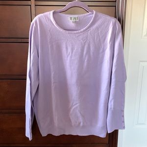 JM Collection light purple sweater XL